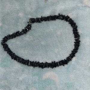Chic Black Beaded Necklace